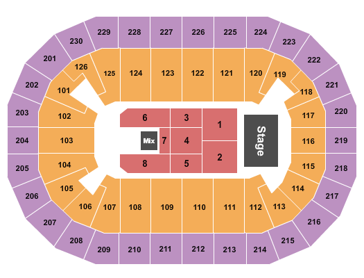 Save Mart Center Ana Gabriel Seating Chart